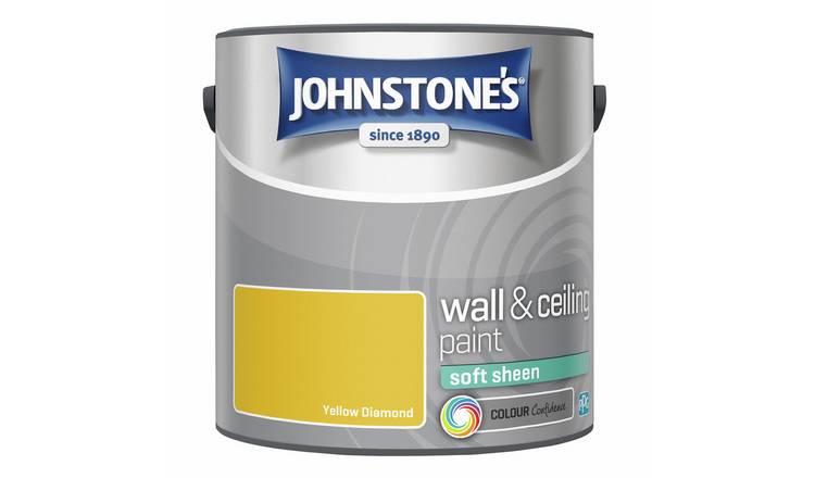 Johnstone's  Walls & Ceilings Paint 2.5L - Yellow Diamond