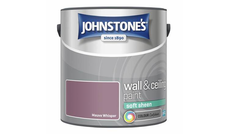 Johnstone's Mauve Whisper Soft Sheen Paint 2.5L - Purple