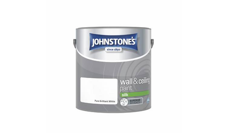 Johnstone's Wall Silk Paint 2.5L - Pure Brilliant White
