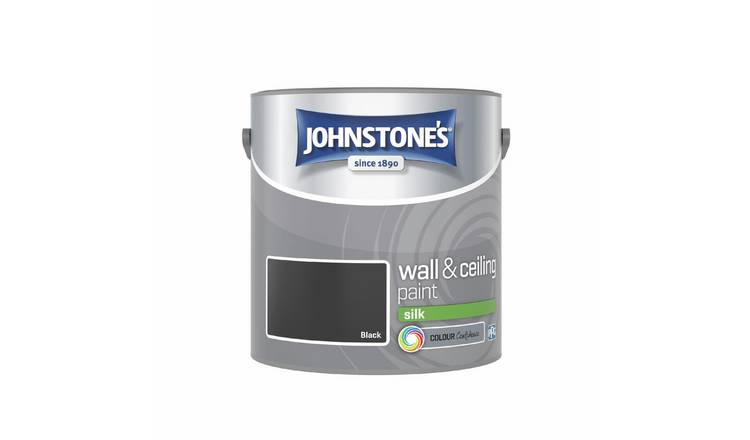 Johnstone's Wall & Ceiling Silk Paint Black 2.5L