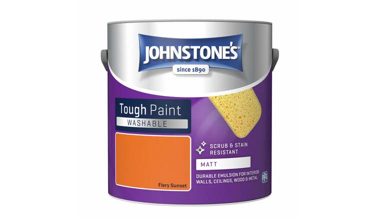 Johnstone's Washable Matt Tough Paint Fiery Sunset 2.5L