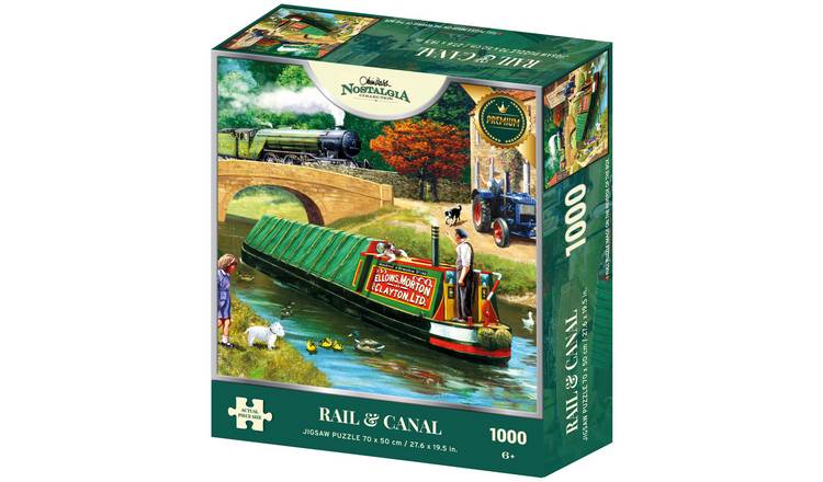 Kidicraft Nostalgia Rail And Canal 1000 Pieces Puzzle