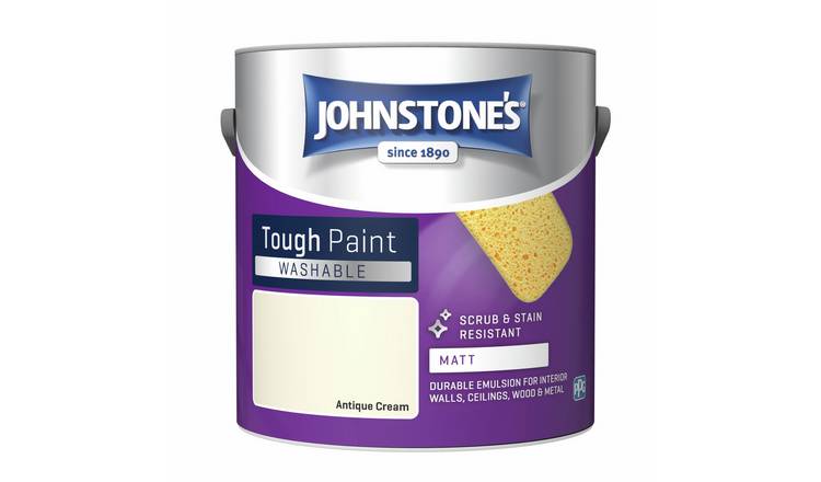 Johnstone's Antique Cream Washable Matt Paint 2.5L