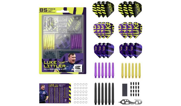 Target Luke Littler 85 Piece Darts Accessories Kit