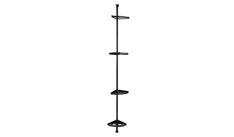 Argos Home Shower Organiser Pole - Black