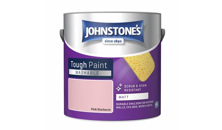 Johnstone's Washable Matt Paint 2.5L - Pink Starburst