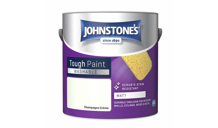 Johnstone's Champagne Creme Washable Matt Paint 2.5L