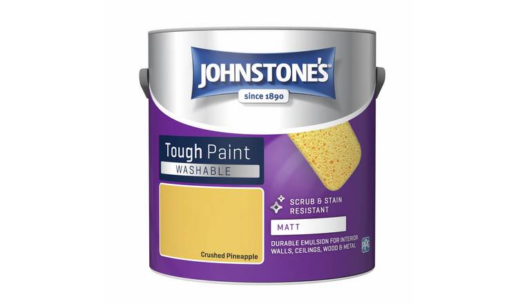 Johnstone's Washable Matt Paint 2.5L - Crushed Pineapple