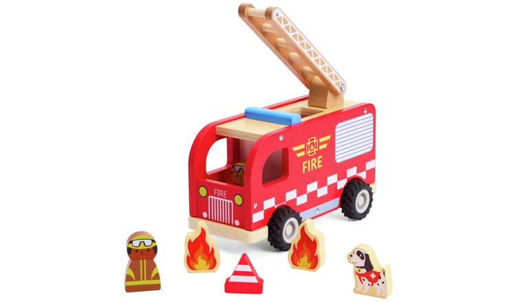 Chad Valley Wooden Fire Engine Playset