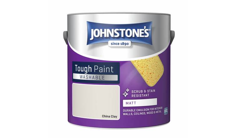 Johnstone's Washable Matt Paint China Clay 2.5L - Natural