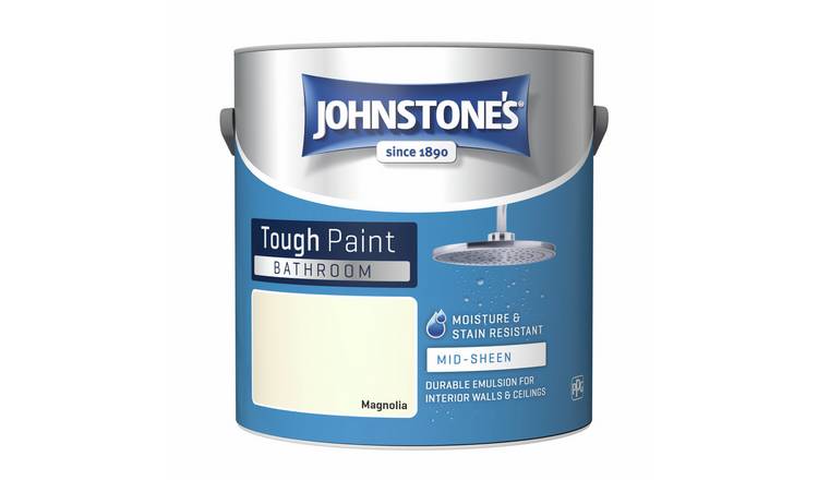 Johnstone's Bathroom Mid Sheen Paint 2.5L - Magnolia
