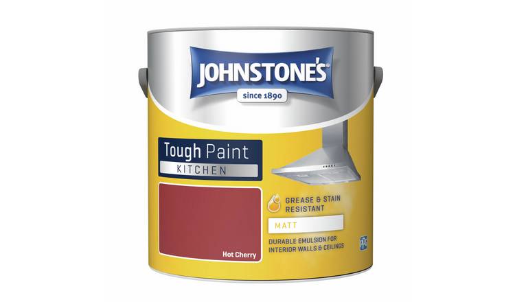 Johnstone's Kitchen Wall Matt Paint 2.5L - Hot Cherry