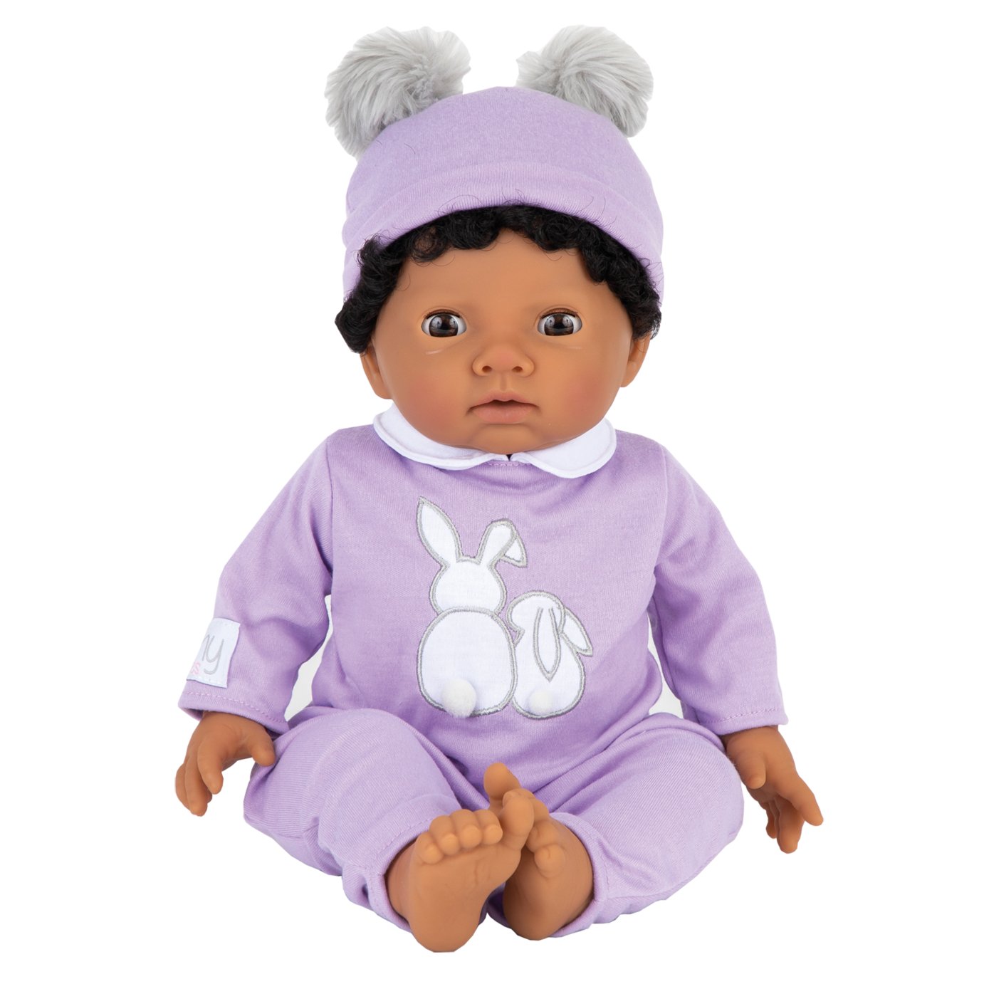Tiny Treasures Doll with Purple Outfit 
