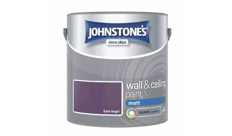 Johnstone's Dark Angel Emulsion Matt Paint 2.5L - Purple