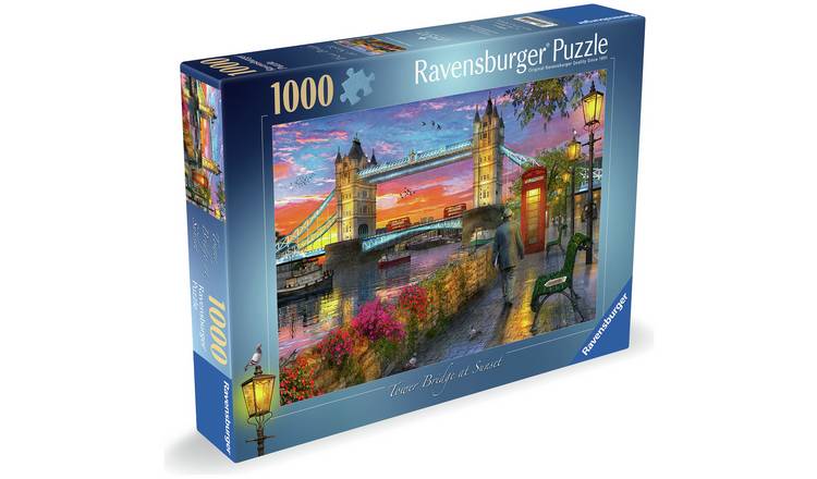 Ravensburger Tower Bridge At Sunset 1000 Pieces Puzzle