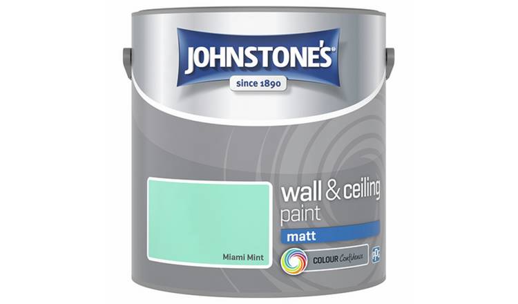 Johnstone's Wall & Ceiling Miami Mint Matt Paint 2.5L 