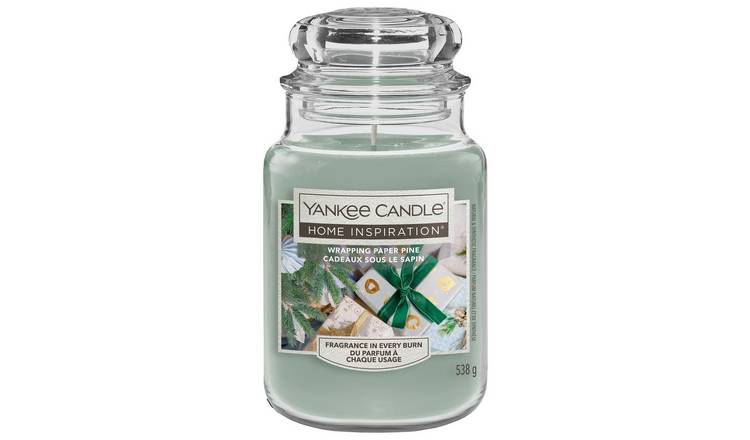 Yankee Home Inspiration Large Jar Candle Wrapping Paper Pine