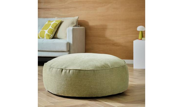Kaikoo Theo Fabric Footstool - Green