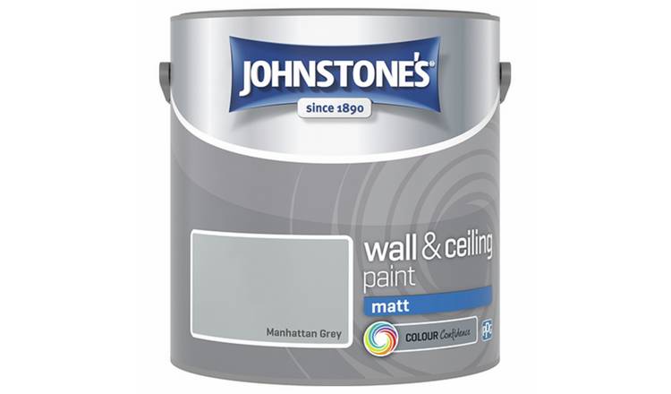 Johnstone's Matt Paint Manhattan Grey 2.5L