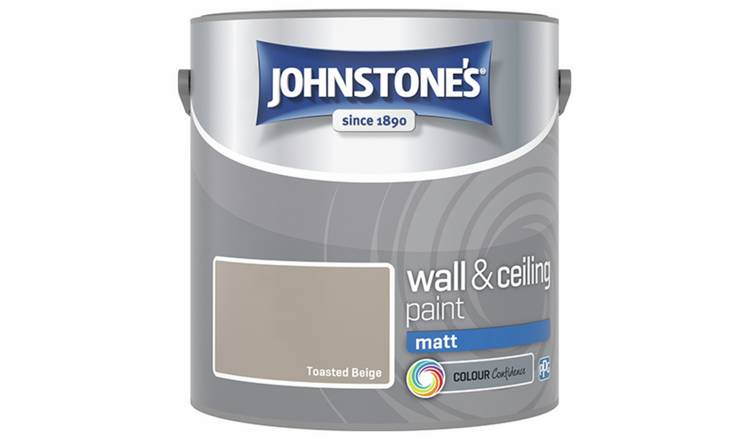 Johnstone's Wall & Ceiling Toasted Beige Matt Paint 2.5L