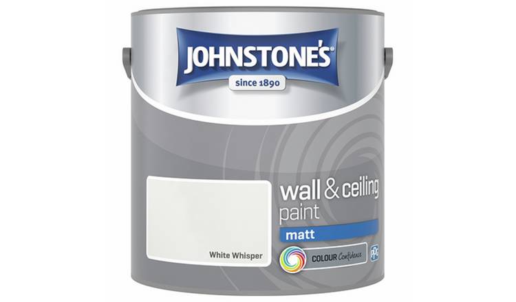 Johnstone's Wall & Ceiling White Whisper Matt Paint 2.5L 