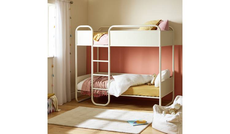 Habitat Kids Rory Single Metal Bunk Bed - Light Grey