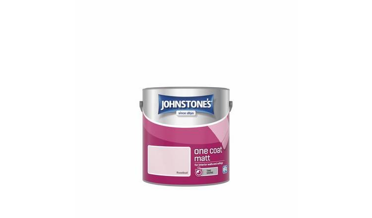 Johnstone's One Coat Paint Rosebud 2.5L - Pink