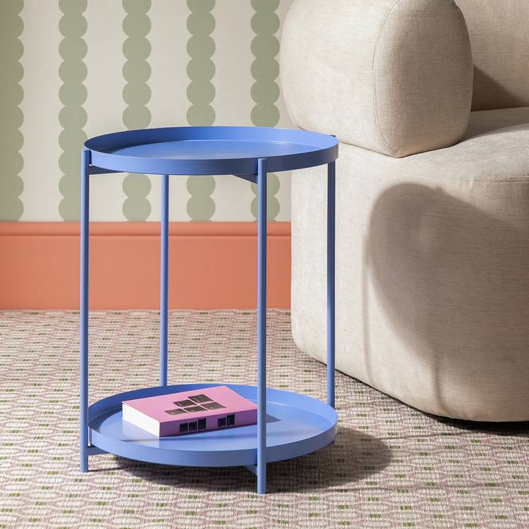 Habitat Rex Side Table - Blue 0