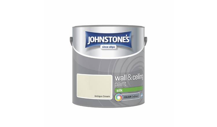 Johnstone's Wall & Ceiling Silk Paint 2.5L - Antique Cream