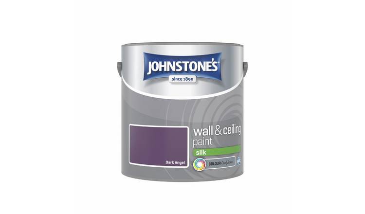 Johnstone's Wall & Ceiling Dark Angel Silk Paint 2.5L-Purple