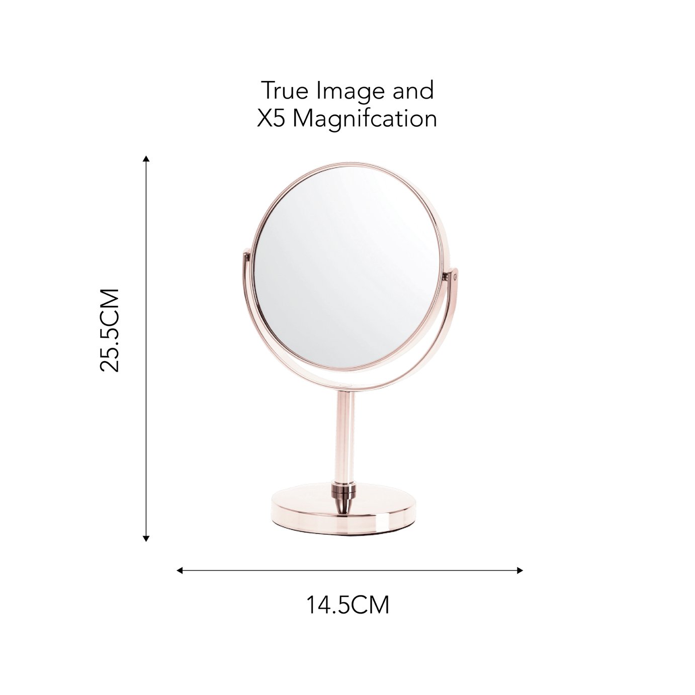 Danielle Creations Rose Gold Beauty Mirror Review