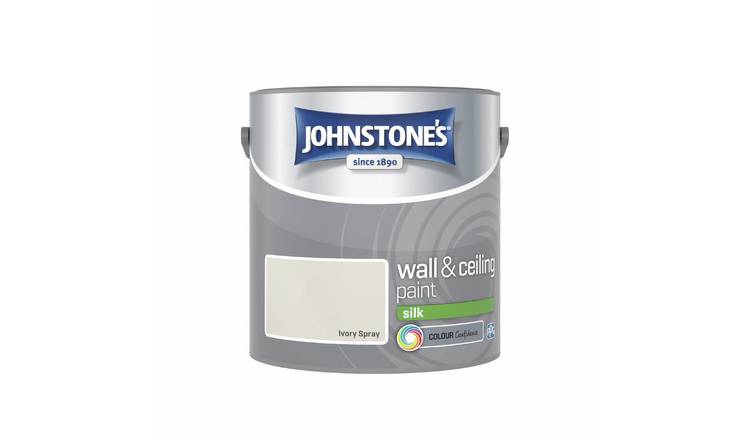 Johnstone's Silk Wall & Ceiling Paint Ivory Spray 2.5L