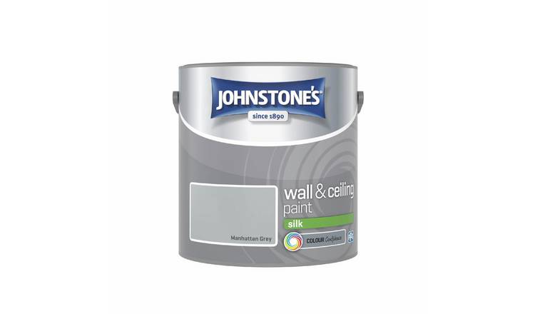 Johnstone's Wall & Ceiling Silk Paint 2.5L - Manhattan Grey