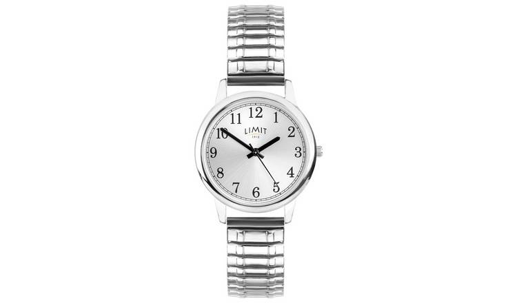 Limit Men's Silver Stainless Steel Bracelet Watch