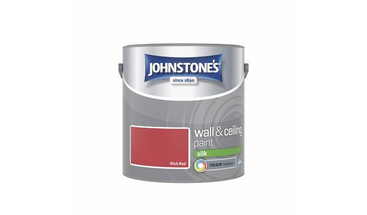 Johnstone's Wall & Ceiling Rich Red Matt Paint 2.5L