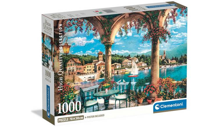 Balcony View Of Lake Como 1000 Piece Jigsaw Puzzle