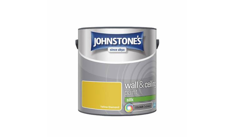 Johnstone's Wall & Ceiling Silk Paint 2.5L - Yellow Diamond