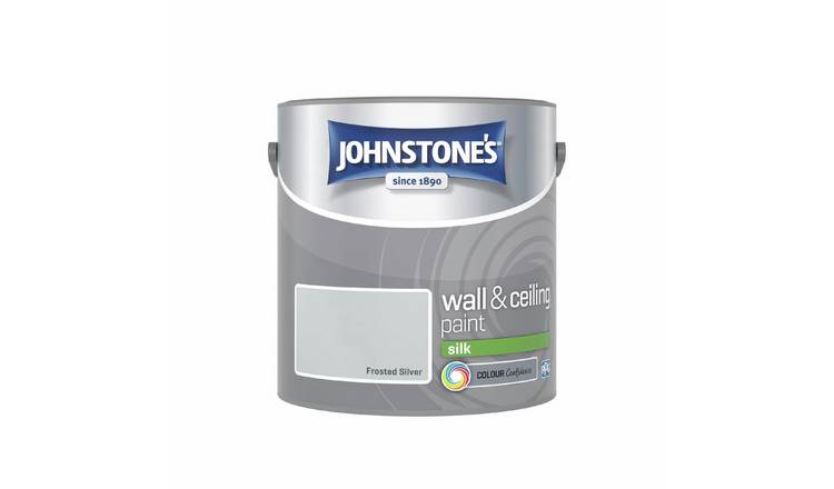 Johnstone's Wall & Ceilings Frosted Silver Silk Paint 2.5L