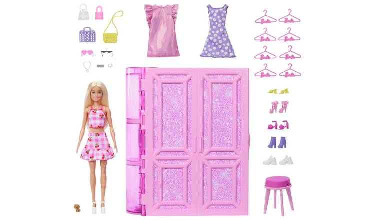 Buy Barbie Dream Closet Playset with Fashion doll Accessories Dolls Argos