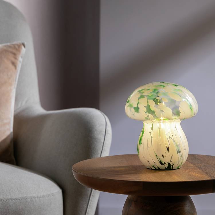 Habitat Mushroom Battery Powered Table Lamp - Green 0