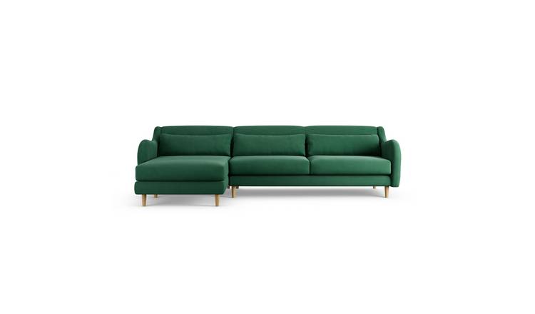 Habitat Turnmill Left Hand Corner Sofa - Green