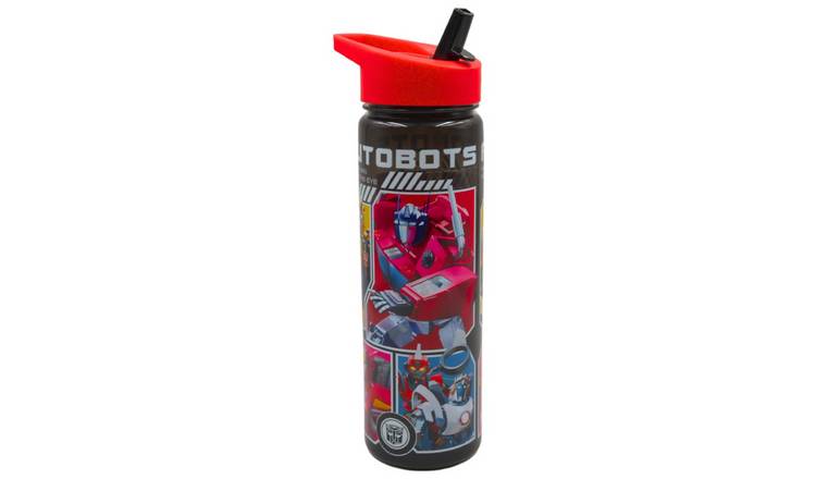 Hox Transformers Autobots Black Sipper Water Bottle - 600ml