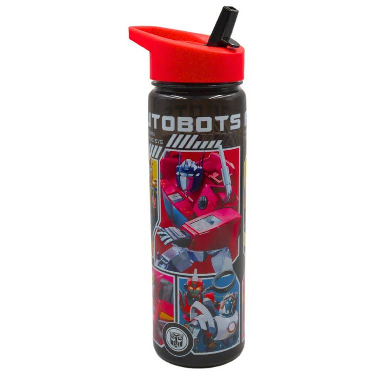 Hox Transformers Autobots Black Sipper Water Bottle - 600ml 0