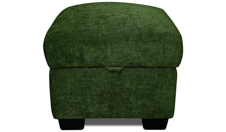 Argos Home Taylor Fabric Footstool - Green