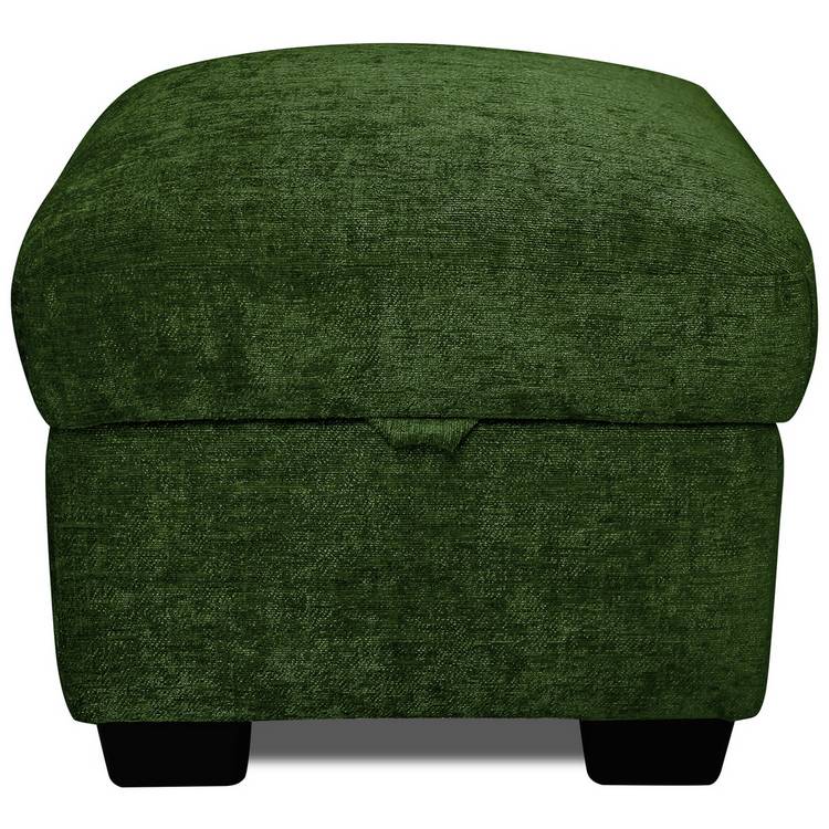 Argos Home Taylor Fabric Footstool - Green 0