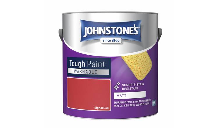Johnstone's Washable Matt Paint 2.5L - Signal Red
