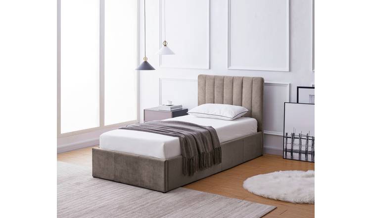 Argos Home Pandora Single End Lift Ottoman Bed - Taupe