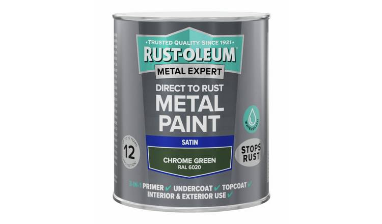 Rust-Oleum Metal Expert Satin Paint 750ml - Chrome Green