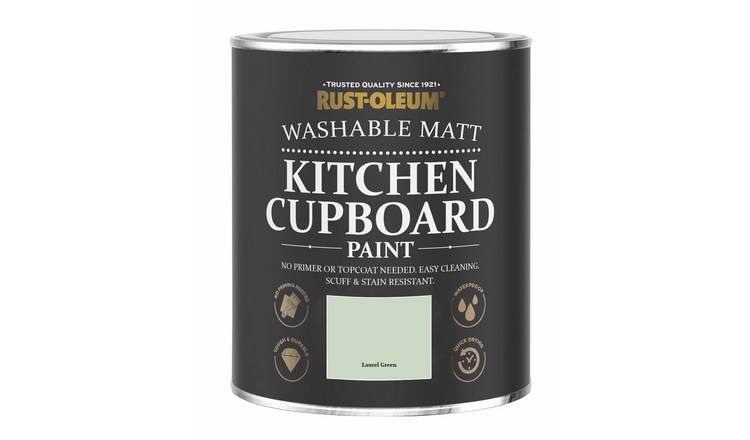 Rust-Oleum Kitchen Matt Cupboard Paint 750ml - Laurel Green