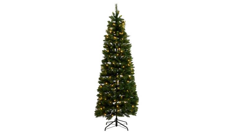 Habitat 7ft Pre Lit Pencil Christmas Tree